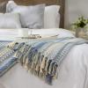 imageDII Braided Striped Decorative Throw Blanket 50x60 ArtichokeStonewash Blue