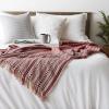 imageDII Braided Striped Decorative Throw Blanket 50x60 ArtichokeWine
