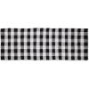 imageDII Buffalo Check Rug Collection Hand Dyed Reversible Chindi Rug 26x40 BlackBlack