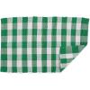 imageDII Buffalo Check Rug Collection Hand Dyed Reversible Chindi Rug 26x40 BlackGreen