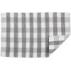 imageDII Buffalo Check Rug Collection Hand Dyed Reversible Chindi Rug 26x40 BlackGrey