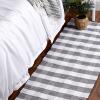 imageDII Buffalo Check Rug Collection Hand Dyed Reversible Chindi Rug 26x40 BlackGrey