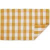 imageDII Buffalo Check Rug Collection Hand Dyed Reversible Chindi Rug 26x40 BlackHoney Gold