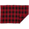 imageDII Buffalo Check Rug Collection Hand Dyed Reversible Chindi Rug 26x40 BlackRed  Black