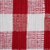 imageDII Buffalo Check Rug Collection Hand Dyed Reversible Chindi Rug 26x40 BlackRed