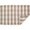 imageDII Buffalo Check Rug Collection Hand Dyed Reversible Chindi Rug 26x40 BlackStoneCream