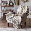 imageDII California Casual Colby Southwest Woven Throw Dark Brown ampamp Stone 50x60Black  Gray