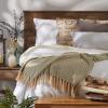 imageDII Chevron Throw Collection Handloomed Cotton 50x60 EggplantArtichoke