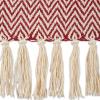 imageDII Chevron Throw Collection Handloomed Cotton 50x60 EggplantBarn Red