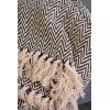 imageDII Chevron Throw Collection Handloomed Cotton 50x60 EggplantBlack