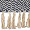 imageDII Chevron Throw Collection Handloomed Cotton 50x60 EggplantFrench Blue