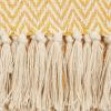 imageDII Chevron Throw Collection Handloomed Cotton 50x60 EggplantHoney Gold