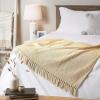 imageDII Chevron Throw Collection Handloomed Cotton 50x60 EggplantHoney Gold