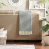 imageDII Chevron Throw Collection Handloomed Cotton 50x60 EggplantHunter Green