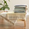 imageDII Chevron Throw Collection Handloomed Cotton 50x60 EggplantHunter Green