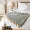 imageDII Chevron Throw Collection Handloomed Cotton 50x60 EggplantHunter Green