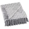 imageDII Chevron Throw Collection Handloomed Cotton 50x60 EggplantJadeite