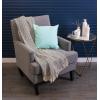 imageDII Chevron Throw Collection Handloomed Cotton 50x60 EggplantNautical Blue