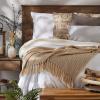 imageDII Chevron Throw Collection Handloomed Cotton 50x60 EggplantStone