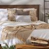 imageDII Chevron Throw Collection Handloomed Cotton 50x60 EggplantStone