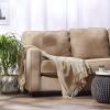 imageDII Chevron Throw Collection Handloomed Cotton 50x60 EggplantStone