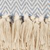 imageDII Chevron Throw Collection Handloomed Cotton 50x60 EggplantStonewash Blue