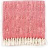 imageDII Chevron Throw Collection Handloomed Cotton 50x60 EggplantTango Red