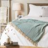 imageDII Chevron Throw Collection Handloomed Cotton 50x60 EggplantTeal