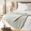 imageDII Diamond Throw Collection Cotton Woven 50x60 ArtichokeJadeite