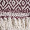 imageDII Global Diamond Stripe Woven Throw 50x60Inch StoneBlackberry