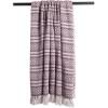 imageDII Global Diamond Stripe Woven Throw 50x60Inch StoneBlackberry