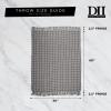 imageDII Global Diamond Stripe Woven Throw 50x60Inch StoneBlackberry