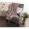 imageDII Global Diamond Stripe Woven Throw 50x60Inch StoneBlackberry