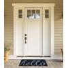 imageDII Hello Coir Fiber Doormat NonSlip Durable OutdoorIndoor Pet Friendly 18x30 AquaNavy