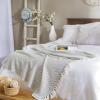 imageDII Herringbone Striped Collection Cotton Throw Blanket 50x60 AquaArtichoke