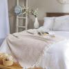 imageDII Herringbone Striped Collection Cotton Throw Blanket 50x60 AquaStone
