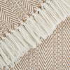 imageDII Herringbone Striped Collection Cotton Throw Blanket 50x60 AquaStone