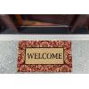imageDII Natural Coir Doormat Outdoor Welcome Mat 17x29 Cabana StripesDamask
