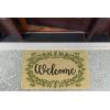 imageDII Natural Coir Doormat Outdoor Welcome Mat 17x29 Cabana StripesGreenery