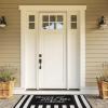 imageDII Natural Coir Doormat Outdoor Welcome Mat 17x29 Cabana StripesNo Place Like Home