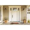 imageDII Natural Coir Doormat Outdoor Welcome Mat 17x29 Cabana StripesPalm Tree