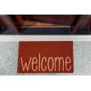 imageDII Natural Coir Doormat Outdoor Welcome Mat 17x29 Cabana StripesRusty Orange