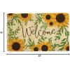 imageDII Natural Coir Doormat Outdoor Welcome Mat 17x29 Cabana StripesSunflower