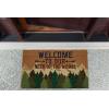 imageDII Natural Coir Doormat Outdoor Welcome Mat 17x29 Cabana StripesWoods