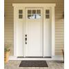 imageDII Rubber Doormats Collection All Weather 18x30 Welcome Half MoonBrown Diamond Lattice