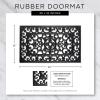 imageDII Rubber Doormats Collection All Weather 18x30 Welcome Half MoonDiamond Lattice