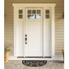 imageDII Rubber Doormats Collection All Weather 18x30 Welcome Half MoonHeart Scroll