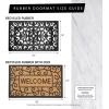 imageDII Rubber Doormats Collection All Weather 18x30 Welcome Half MoonIron Heart
