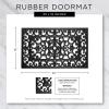 imageDII Rubber Doormats Collection All Weather 18x30 Welcome Half MoonScroll Pin