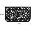 imageDII Rubber Doormats Collection All Weather 18x30 Welcome Half MoonScroll Pin